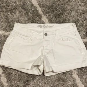 Old Navy Low Waisted White Jean Shorts